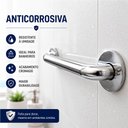 Ver imagem 5 de Kit de 2 Barras de Apoio 40 e 60cm Aço Inoxidável Polido Barra de Apoio para Box Banheiro Idoso Prem