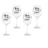 Jogo 4 Taças Vinho Vidro Transparente 600ml - Lavanda - 1