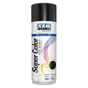 Spray Preto Brilhante Uso Geral 350 Ml Tekbond