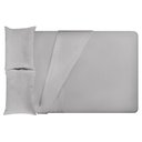 Ver imagem 2 de Jogo Cama Queen Size Algodão 130 Fios Liso Conforto Macio