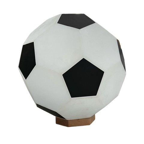 Abajur Bola Futebol com Lampada e Controle Intensidade