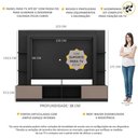 Ver imagem 3 de Estante com Suporte TV 65" e 2 portas Oslo Multimóveis V3386