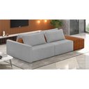 Ver imagem 2 de Sofá Ilha 2 Lugares Living 232cm Modulado para Sala Lary Bouclê K01 - D'Rossi Cor Cinza Claro