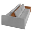 Ver imagem 7 de Sofá Ilha 2 Lugares Living 232cm Modulado para Sala Lary Bouclê K01 - D'Rossi Cor Cinza Claro