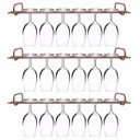 Ver imagem 1 de Conjunto 3 Organizadores Porta Taças 42cm Suportes Suspensos Para Taças Rose Gold