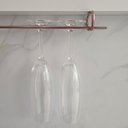 Ver imagem 2 de Conjunto 3 Organizadores Porta Taças 42cm Suportes Suspensos Para Taças Rose Gold