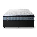 Ver imagem 4 de Conjunto Box Baú Super King Chicago Preto 193x203x64 Espuma D33