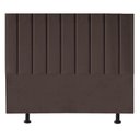 Ver imagem 1 de Cabeceira Estofada Cama Casal Queen Size 160 Cm Laura Veludo Cor:marrom