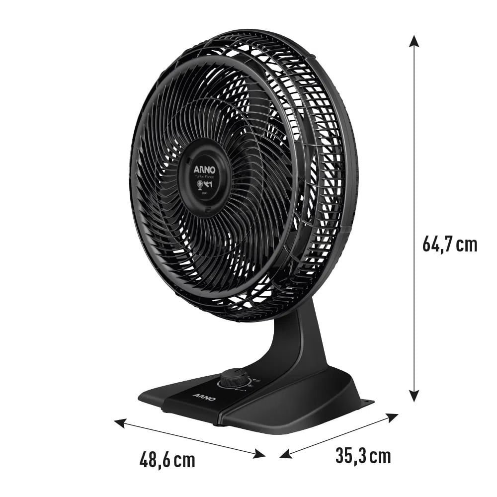 Ventilador Arno 2 em 1 Turbo Force Preto Vf42 – 127 Volts - 5