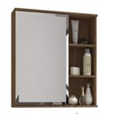 Ver imagem 2 de Kit com 3 Espelheiras para Banheiro 1 Porta 3 Prateleiras Treviso Branco