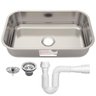 Cuba de Embutir Basic Aço Inox com Válvula e Sifão 47bl - Tramontina 94083/556 - 1