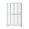 Armário Roupeiro De Aço Para Vestiário 8 Portas Locker Branco - 1