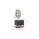 Ver imagem 4 de Kit com 2 Gabinetes Suspensos com Cuba e Espelheira 60cm Olivia Espresso Móveis Marrom/Cappuccino