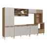 Cozinha Modulada 6 Peças 315,8cm com Torre Forno Linha Veneza Ve0060 Delmarco - 3