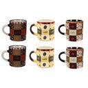 Ver imagem 1 de Jogo Mini Caneca Cerâmica Pilão 110ml 6 Unidades - Yazi