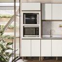 Ver imagem 4 de Paneleiro Torre Quente Duplo Maly N03 Carvalho/off White - Mpozenato