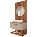 Ver imagem 4 de Kit com 2 Gabinetes Suspensos com Cuba 60cm Mari Espresso Móveis