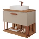 Ver imagem 7 de Kit com 2 Gabinetes Suspensos com Cuba 60cm Mari Espresso Móveis