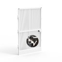 Ver imagem 2 de Mosquiteira para Porta 120x2,10 Branca com Tela Resistente À Pets