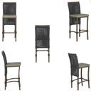 Ver imagem 5 de Mesa Bistrô e 2 Banquetas Roma Marrom Corda Náutica Estofado 8 Trama Original