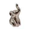 Enfeite decorativo elefante rose gold de cerâmica trabalhado - 1