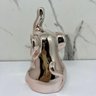 Enfeite decorativo elefante rose gold de cerâmica trabalhado - 4