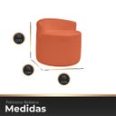 Ver imagem 7 de Kit 1 Poltrona com Sofá Curvo 2 Lugares Feijão Forma Orgânica Bouclé