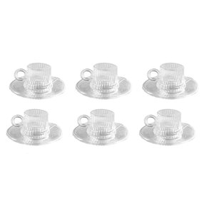 Conjunto de Xícaras 200ml com Pires 6 Pcs N244442-2 - Quanhe