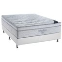 Ver imagem 1 de Cama Box Casal: Colchão Molas Ensacadas Ortobom SuperPocket Freedom + Base CRC Courano White(