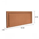 Ver imagem 3 de Cabeceira Queen Reta Luxo 160x60 Veludo Terracota - Tachas Fumê