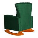 Ver imagem 4 de Poltrona Estofada de Balanço Melinda Veludo Verde - Lm Decor