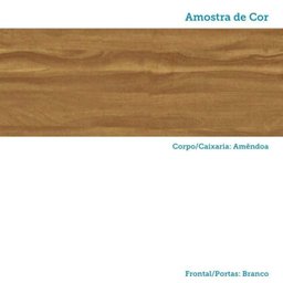 Cozinha Compacta 4 Peças com 5 Portas e Vidro Reflecta 200cm 100% Mdf Vicenza Espresso Móveis - 13
