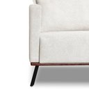 Ver imagem 3 de Sofá Zeki 2 Lugares 160 cm Linho Boucle Branco Off White
