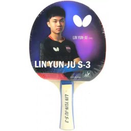 Raquete Tênis de Mesa Butterfly LIN YUN- JU S-3 + Bolas - 2