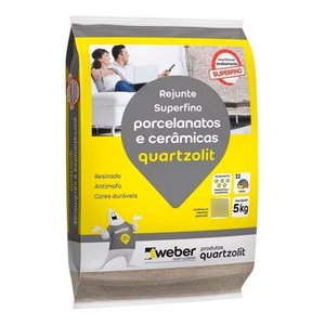 Rejunte Superfino Porcelanatos e Cerâmicos 5kg Cinza Platina