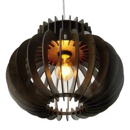 Pendente Madeira Mdf Iluminação Aconchegante Bancada Teto - 1