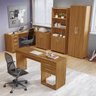 Kit 4 Peças 1 Mesa em L 1 Escrivaninha 2 Armários Espresso Móveis - 1