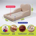 Ver imagem 2 de Cama Montessoriana Solteiro Cloud 118x220cm Xpand Tech Bouclê Bege Claro Cama Inbox