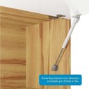 Ver imagem 7 de Cozinha Compacta Modulada 100% MDF 4 Peças 5 Portas 4 Gavetas e Vidro 200cm Vicenza Espresso Móveis Branco/Amêndoa