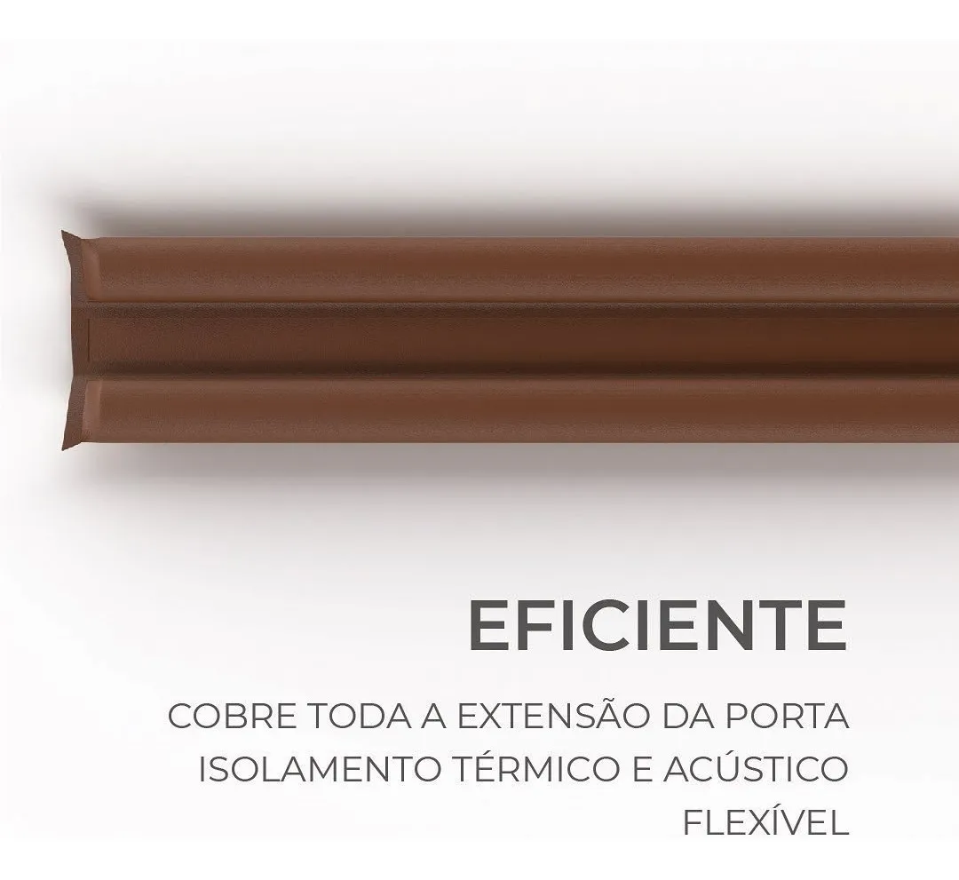 Veda Porta Rolinho Comfort Door Protetor Impermeável 80cm Preto - 5