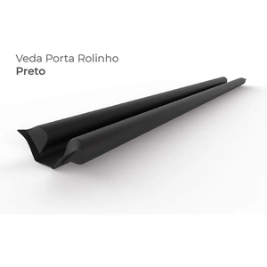 Veda Porta Rolinho Comfort Door Protetor Impermeável 80cm Preto