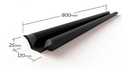 Ver imagem 2 de Veda Porta Rolinho Comfort Door Protetor Impermeável 80cm Preto