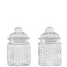 Kit Conjunto 2 Potes Vidro Herméticos para Alimentos Doces Compotas Decoração - 4