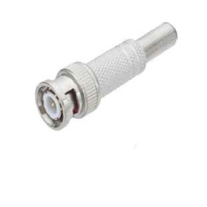 Kit com 10 Conector Bnc Metal 6mm C/ Mola e Parafuso