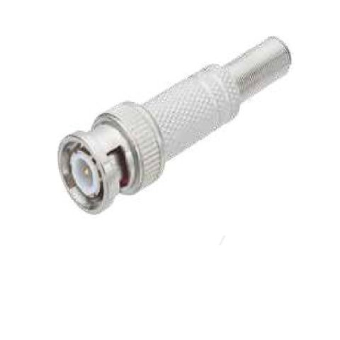 Kit com 10 Conector Bnc Metal 6mm C/ Mola e Parafuso