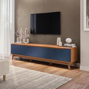 Rack Kappesberg 3 Portas Canela/azul 218cm