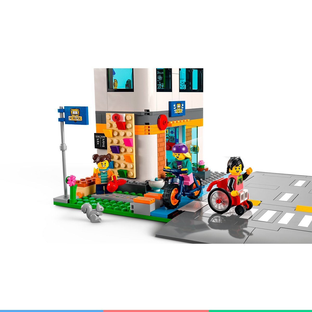 Brinquedo LEGO City Expansível de Montar Infantil Criança Dia Letivo Escolar 7 Bonequinhos +6 - 7