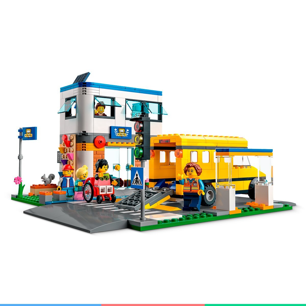 Brinquedo LEGO City Expansível de Montar Infantil Criança Dia Letivo Escolar 7 Bonequinhos +6 - 6