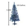 Árvore de Natal 1,50 Altura 220 Galhos Pinheiro Verde Nevada - 2