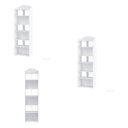 Ver imagem 4 de Kit 3 Estantes para Livros com 10 Nichos Arco Branco
